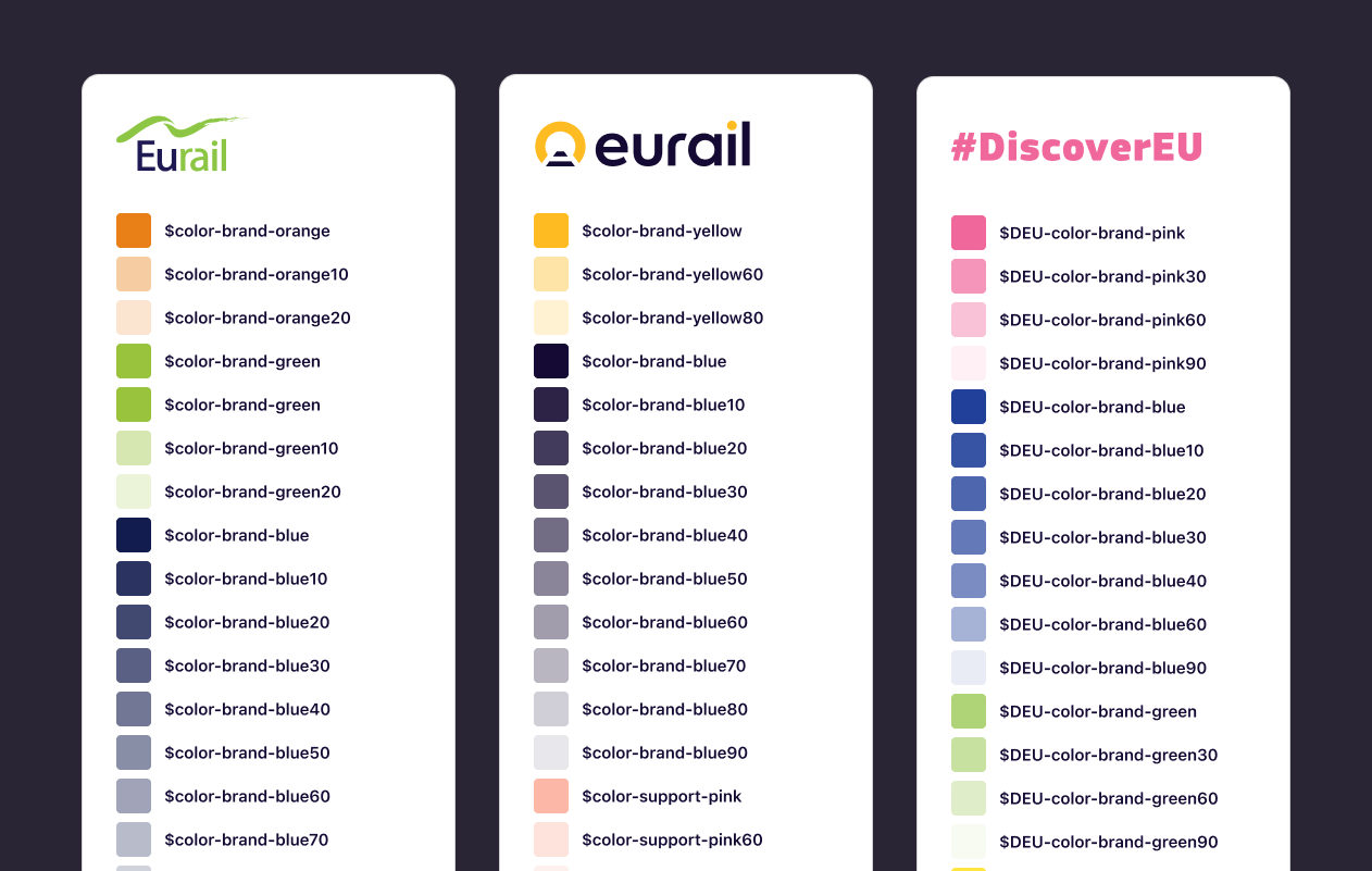 Rebranding colors