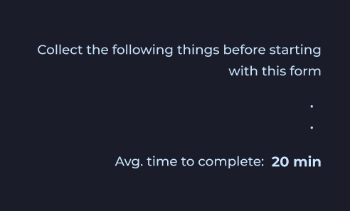 Feature showing average completion time.