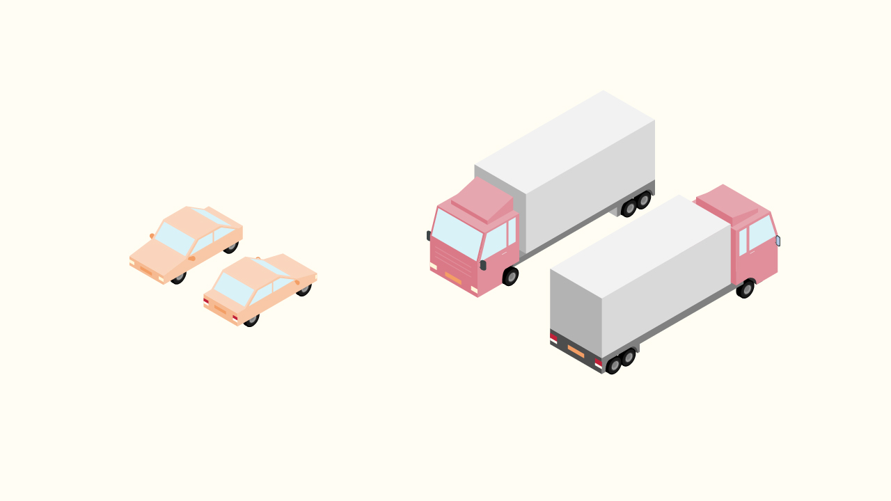 Illustration car & truck